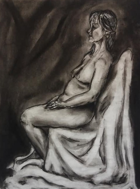 nude female life drawing